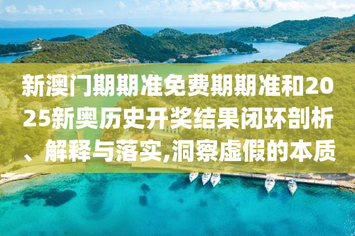 新澳门期期准免费期期准和2025新奥历史开奖结果闭环剖析、解释与落实,洞察虚假的本质